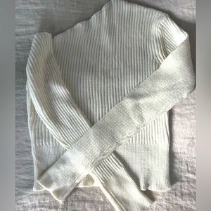 Off the shoulder white sweater, never worn.